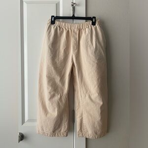 Women's Cream Cropped Pants